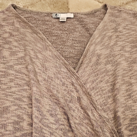 Volcom Gray Cardigan with Textured Knit - Picture 2 of 2